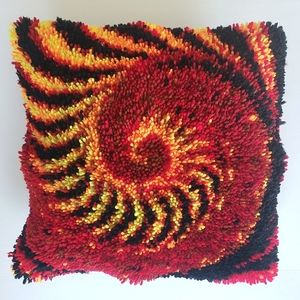 Unique handmade retro accent pillow cover